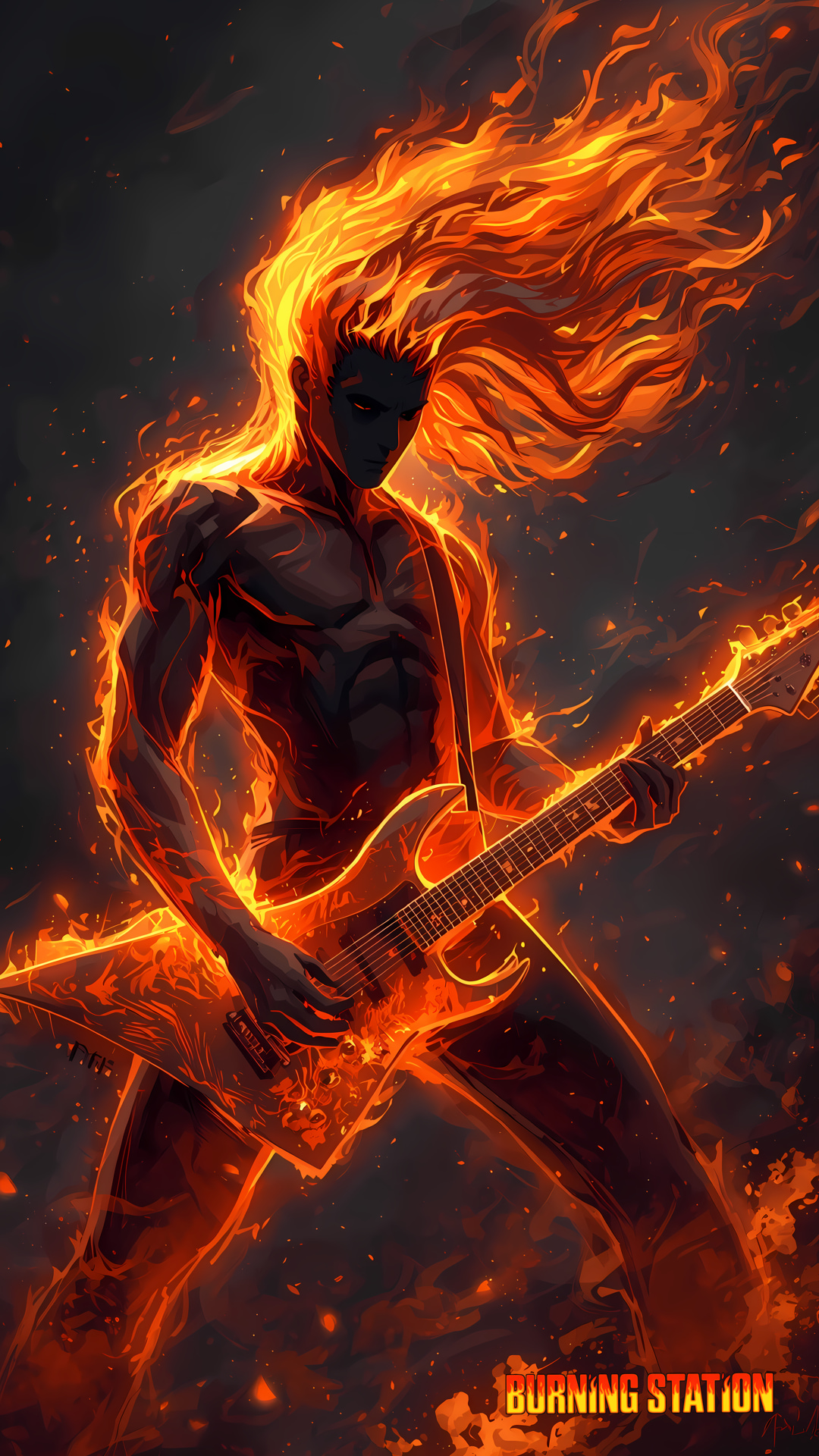 The Flaming Guitarist 2