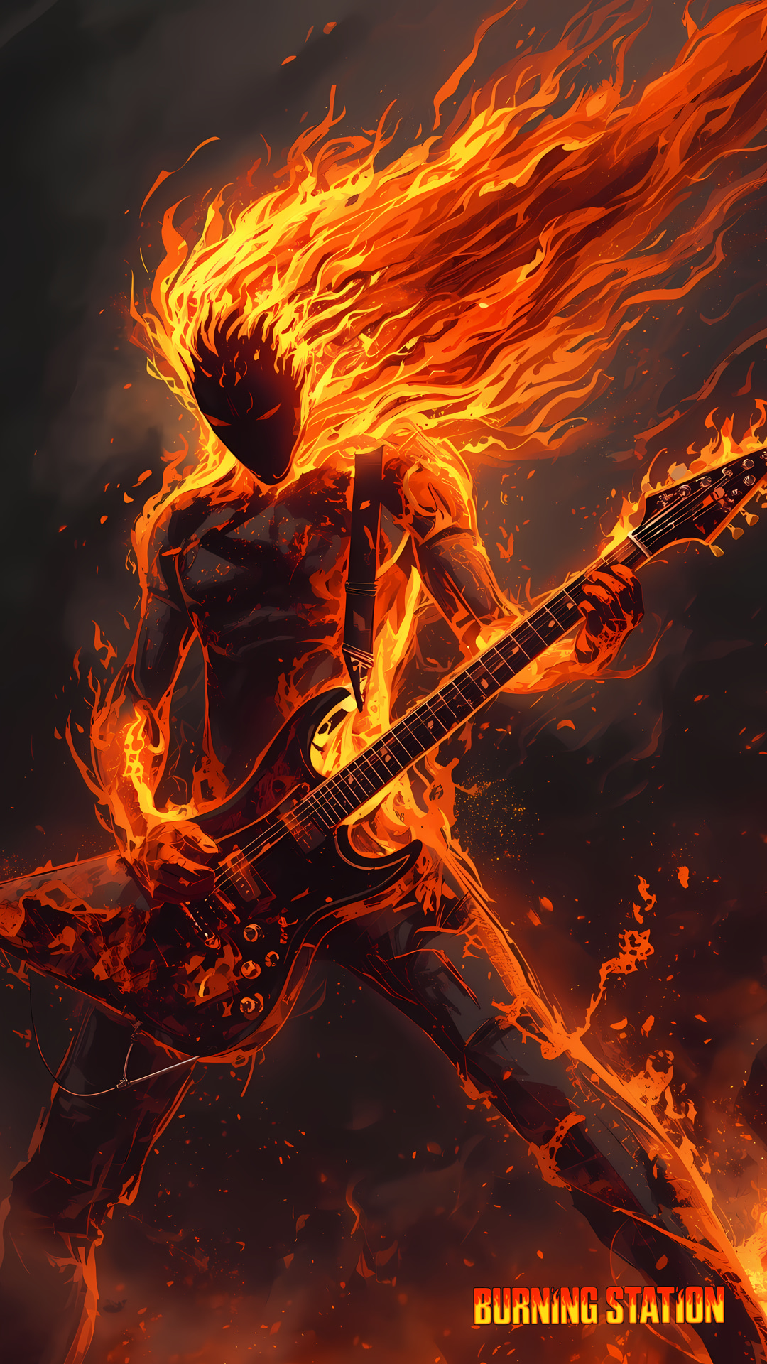 The Flaming Guitarist