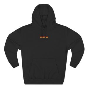 Three-Panel Fleece Hoodie – Burning Station Rock/Metal Edition