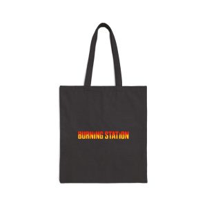 Cotton Canvas Tote Bag – Burning Station Rock/Metal Edition