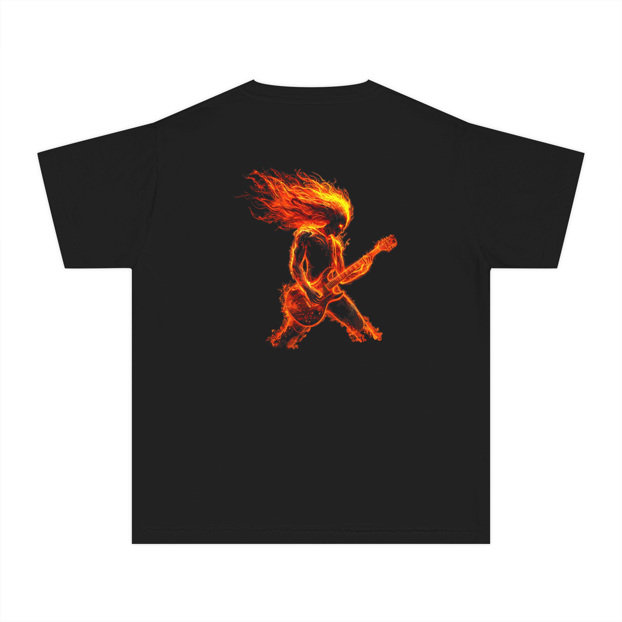 Youth Midweight Tee – Burning Station Rock/Metal Edition - Image 2