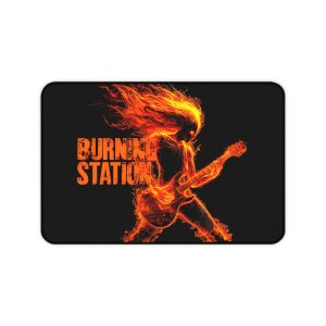 Desk Mat – Burning Station Rock/Metal Edition