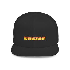 Flat Bill Snapback – Burning Station Rock/Metal Edition