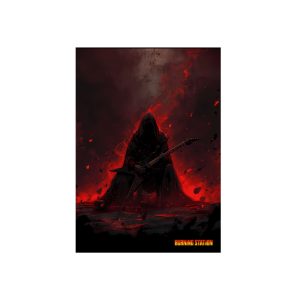 Echoes of the Abyss – Burning Station Rock/Metal Wall Art